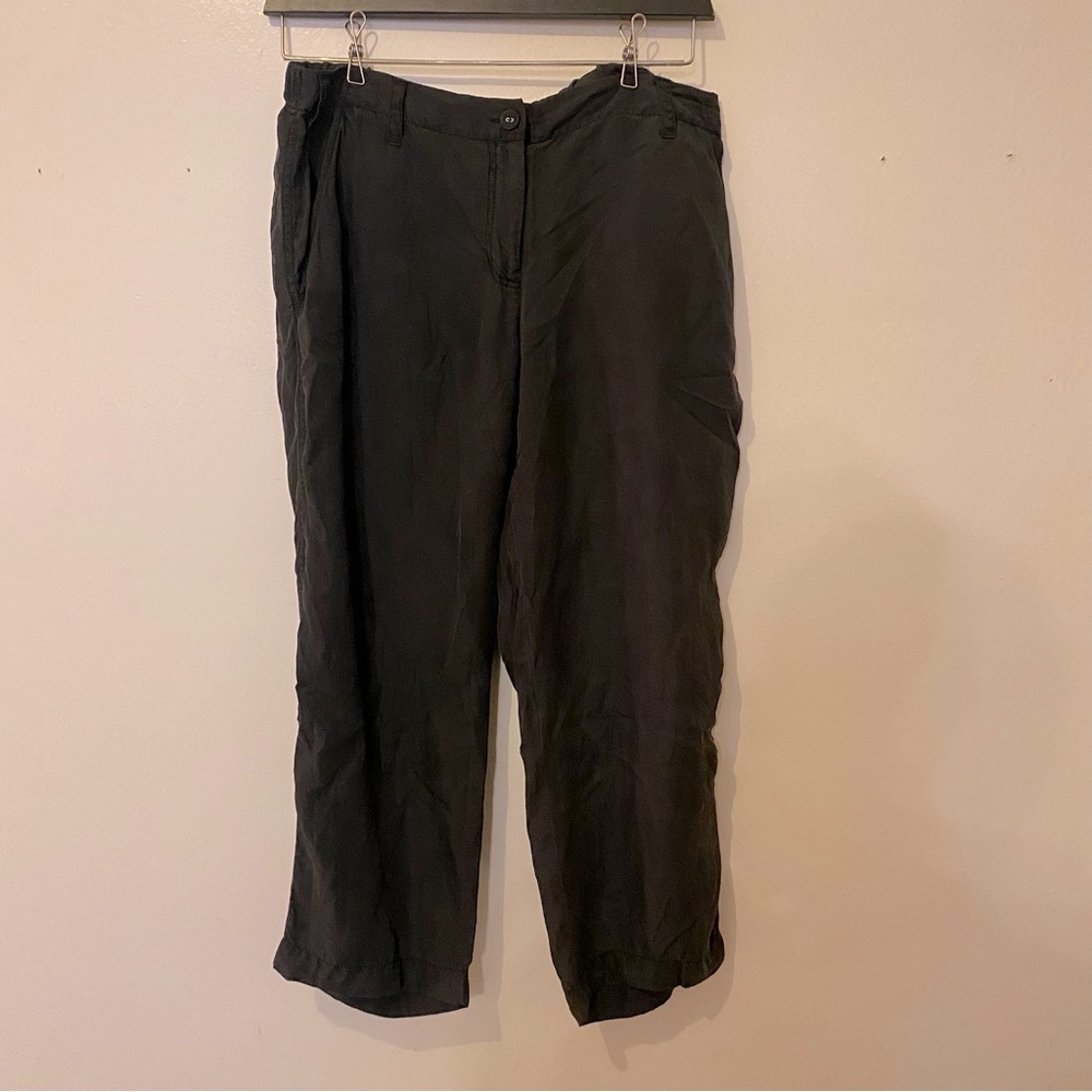 Eileen fisher 100%silk trousers